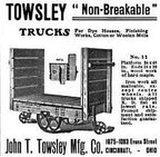 late 1890's refinished antique american industrial white oak wood and cast iron well-built factory furniture truck or cart with fully functional swivel and fixed spoked casters