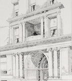 original historically-important late 19th century refinished ornamental cast iron interior ywca hotel rear staircase baluster with intricate leafage and bellflowers