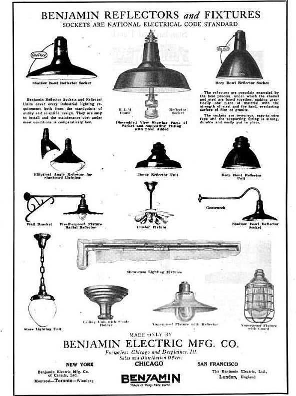 original early 20th century antique american industrial salvaged chicago crane brothers factory building basement green porcelain enameled pendant light fixtures with cast iron flanges