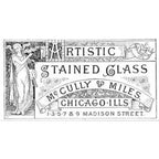 original late 1880's antique american victorian era exterior residential leaded art glass triptych window set with intact wood sash frames