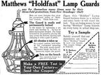 hard to find early 20th century vintage american industrial patented "holdfast" galvanized steel wire lamp guard