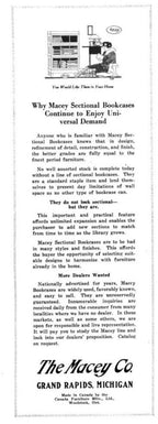 exceptional early 20th century antique american quartered oak wood macey sectional bookcase with four-legged base and header