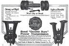 matching set of american early 20th century reinforced cast iron ceiling mount factory belt pulley shaft hangers with brushed metal finish