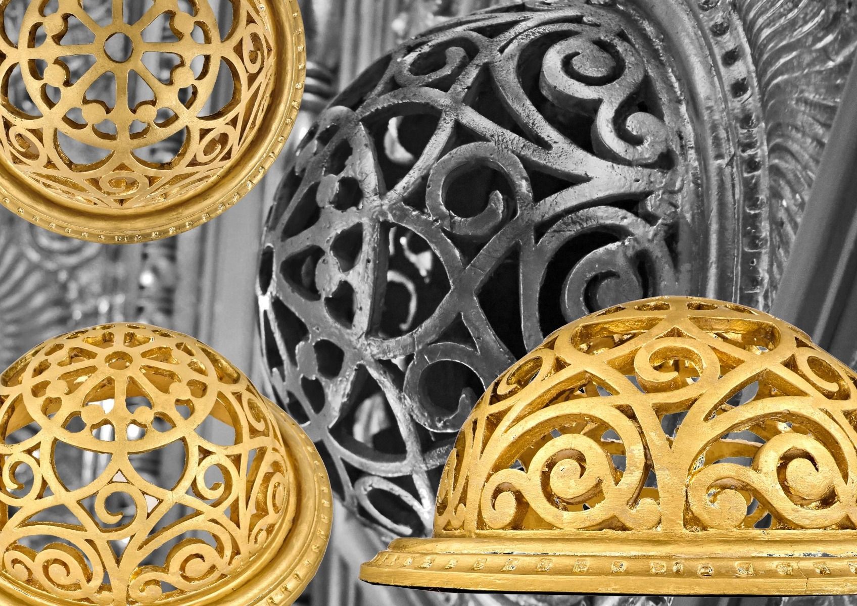 faithfully recreated gold enameled cast plaster auditorium theater proscenium vault ventilation dome designed by louis h. Sullivan and executed by james legge