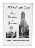 matching pair c. 1915 original richly ornate white glazed exterior building facade "sullivanesque" terra cotta panels