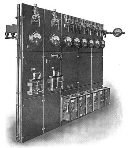 museum quality original and completely intact type d "generator 1" beveled and etched glass encased sangamo watthour meter from commercial building switchboard