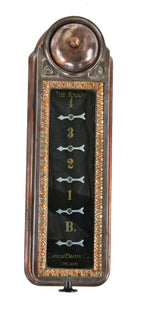very unique and rare all original late 19th century "the knapp" ornamental cast iron commercial building elevator signaling system and/or annunciator