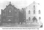 one of two original c. 1869 interior pre-fire chicago german high school building ornamental cast iron palmette motif column capital sectional fragments