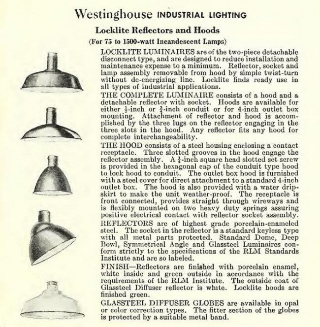 early 1920's roberts electric company green porcelain enameled cold-rolled steel interior pendant light or reflector with intact white reflective underside