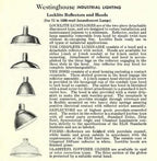 single all original lightly cleaned and fully functional chicago factory machine shop green porcelain enameled cold-rolled steel reflector with intact canopy