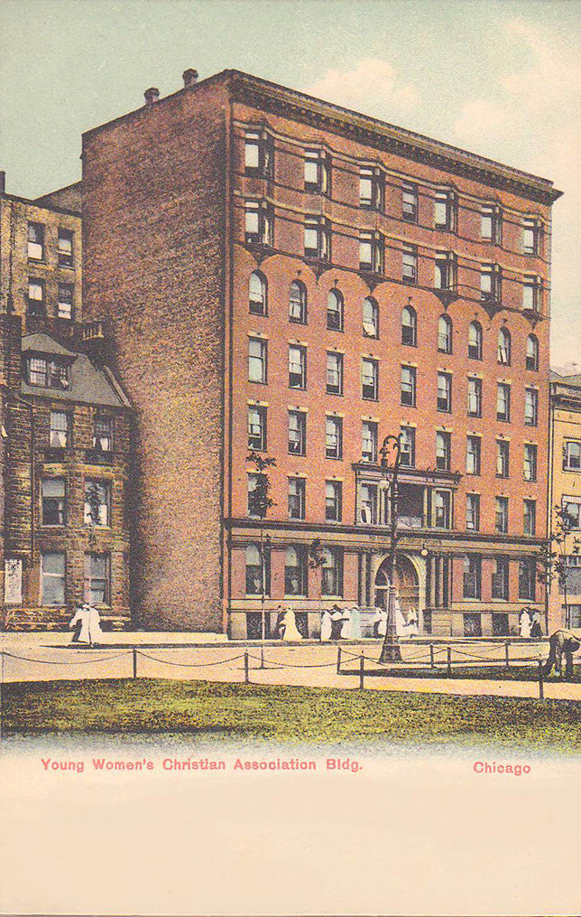 elegantly designed late 19th century ywca building exterior glazed terra cotta entrance surround frieze panel with salmon-colored finish