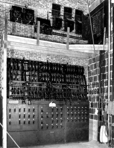 museum quality original and completely intact type d "generator 1" beveled and etched glass encased sangamo watthour meter from commercial building switchboard