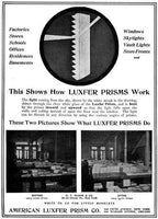 intact original early 20th century antique american patented sun-purple-tinted exterior frank lloyd wright designed luxfer glass tile lot