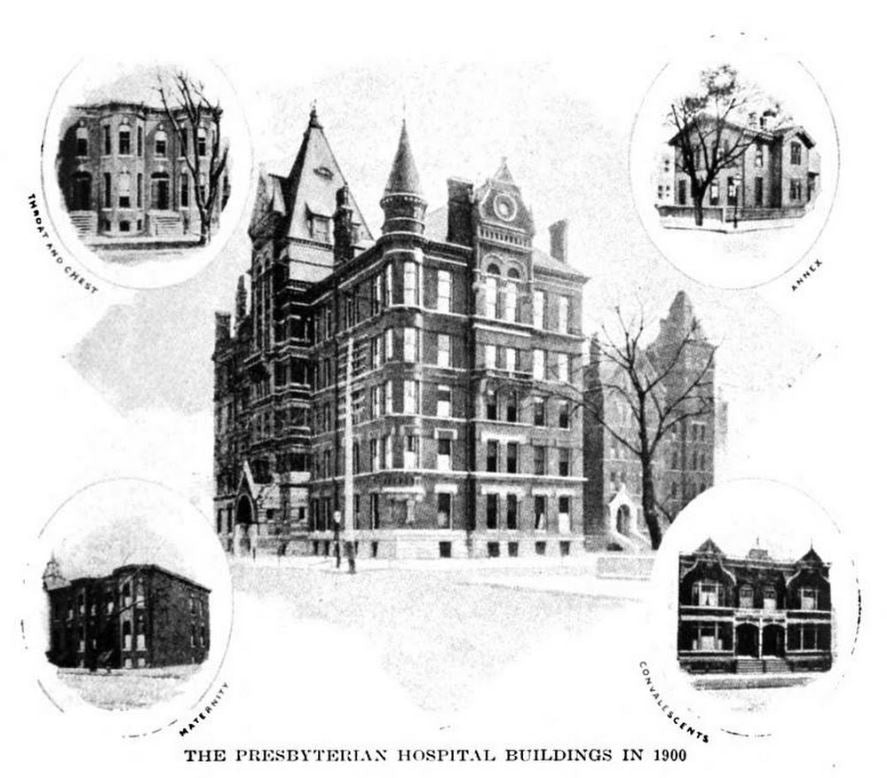 original historically important c. 1888 red slip glaze presbyterian hospital daniel a. jones building exterior ornamental terra cotta frieze panel fragment