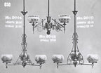 largely intact exemplary 19th century american aesthetic movement dan miller of elgin mansion thackara electrified interior ornamental bronze ceiling fixture