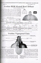 c. 1940's original hardbound general electric supply corporation "lighting: industrial, commercial, and floodlighting" profusely illustrated catalog "82-l"