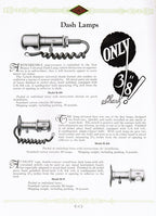 highly sought after and collectible c. 1920's all original "automotive electric lighting equipment" handy products catalog no. 14