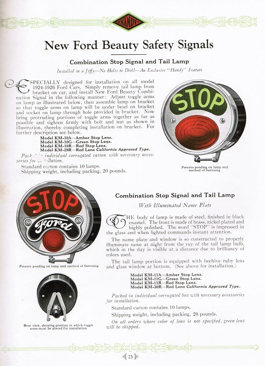 highly sought after and collectible c. 1920's all original "automotive electric lighting equipment" handy products catalog no. 14