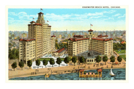 distinctive early 1920's single-sided ornamental wrought iron edgewater hotel "information" sign with directional arrow