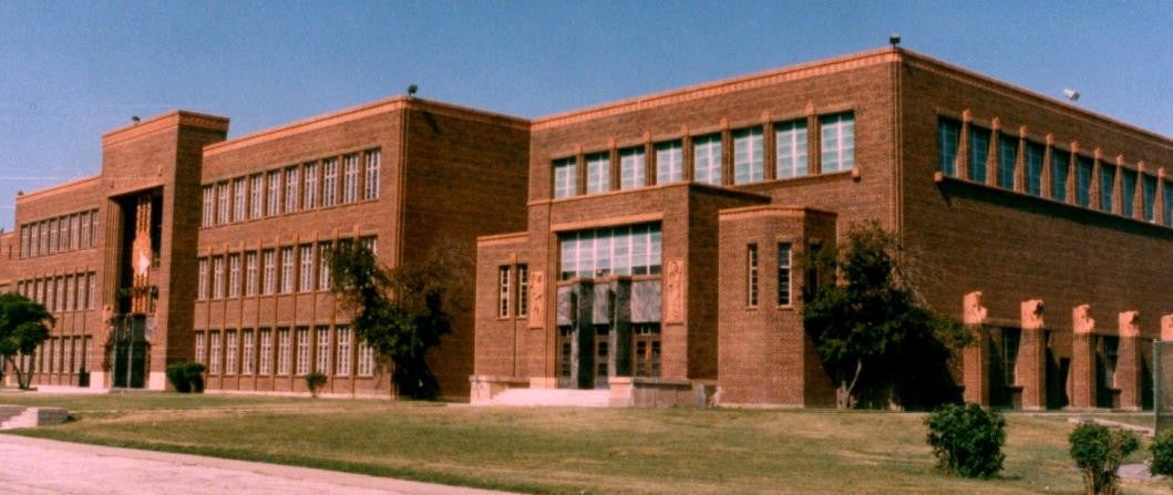 american c. 1930's depression era ornamental exterior thomas a. edison school slip glaze terra cotta panel with foliated design motifs