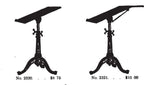 single late 19th or early 20th century antique american industrial "dietzgen" fully adjustable drafting table with three-legged cabriole style base