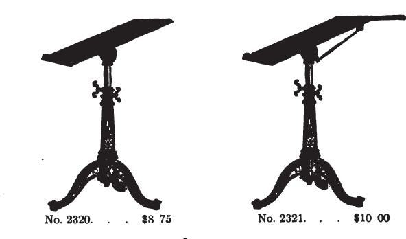 single late 19th or early 20th century antique american industrial "dietzgen" fully adjustable drafting table with three-legged cabriole style base