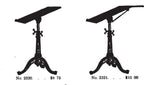 original early 20th century american industrial fully adjustable factory office drawing board with three-legged cast iron cabriole style base