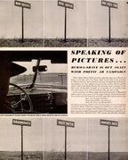 authentic c. 1950's roadside americana burma-shave "million dollar face" brightly colored painted wood roadside advertising sign