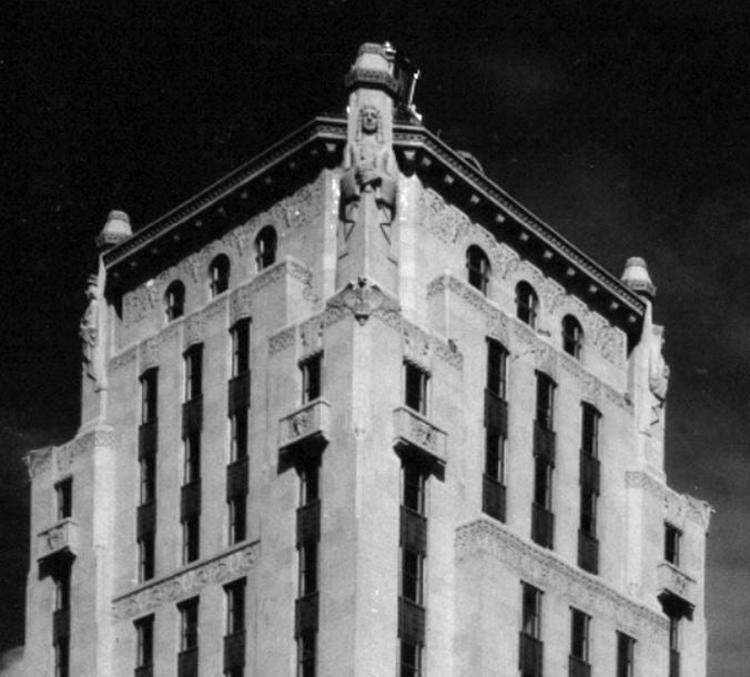 original documented c. 1933 ornamental cast bronze cincinnati times-star building interior office door monogrammed doorknob and matching rosette