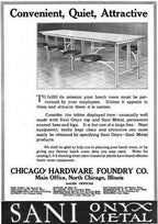 all original early 1920's antique american industrial brushed cast iron and angled steel 8-seat stationary farley and loetscher factory lunchroom table base
