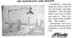 all original and hard to find c. 1912-17 american industrial "searchlight" mccrosky triple-jointed machinist task lamp with tilting reflector
