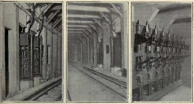 very rare oversized early 20th century new york city subway sub-station open style or "front" switchboard with faux marbleized solid slate insulator back panel