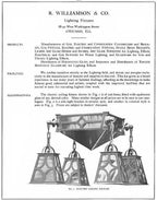 antique american craftsman or mission style chicago masonic temple interior hanging combination gas and electric ceiling brass fixture