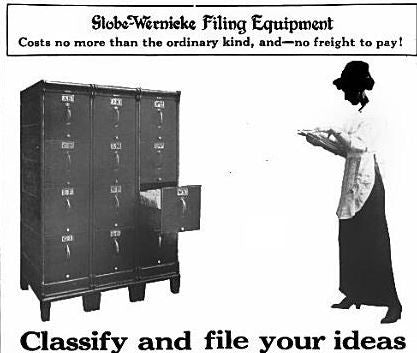 c. 1920's american globe wernicke "fireproof" reinforced compartmentalized steel cabinet with original green enameled finish