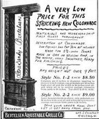 late 19th century original and largely intact solid varnished mahogany wood fluted and tapered freestanding residential columns with gesso ornament