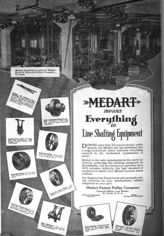 matching set of heavy duty antique american industrial refinished cast iron chicago factory machine shop line shaft pulley brackets