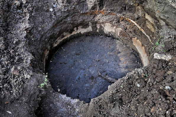 remarkably intact c. 1855-60 original thick pine wood circular-shaped john kent russell house salvaged "privy vault" floor with tongue and groove joints and tapered edges