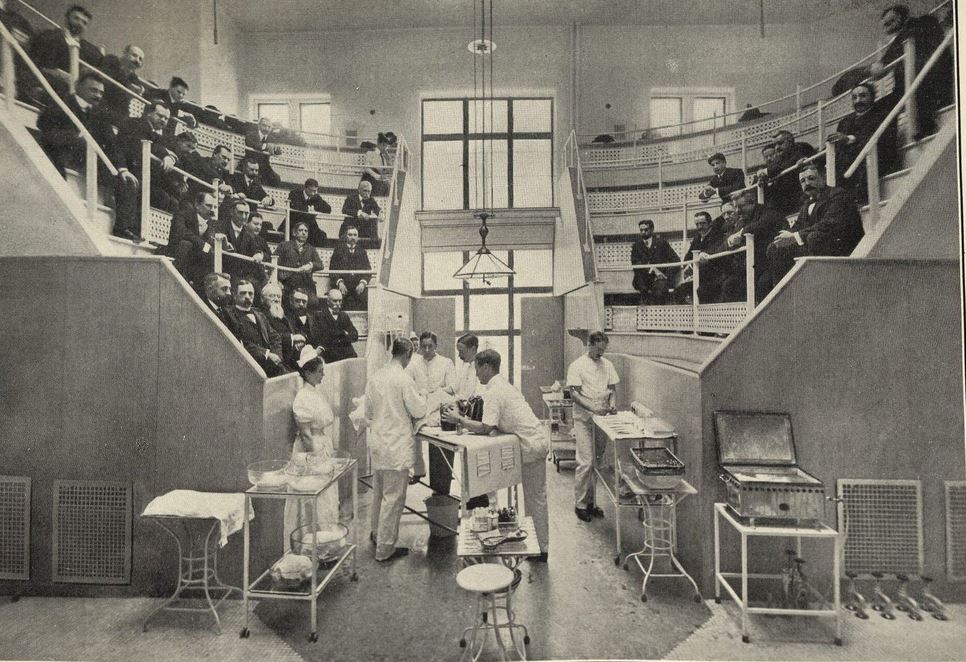 early 20th century refinished antique american medical cold-rolled steel hospital operating room medical supply multi-drawer cabinet with steel knob pulls