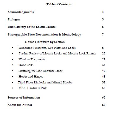a comprehensive assessment of the architectural hardware found at the william leduc residence in hastings, minnesota ebook