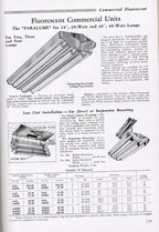 c. 1940's original hardbound general electric supply corporation "lighting: industrial, commercial, and floodlighting" profusely illustrated catalog "82-l"