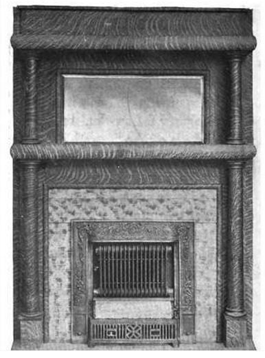 magnificently detailed 19th century original "japanned" ornamental cast iron fireplace summer cover featuring a herd of deer in dense foilage