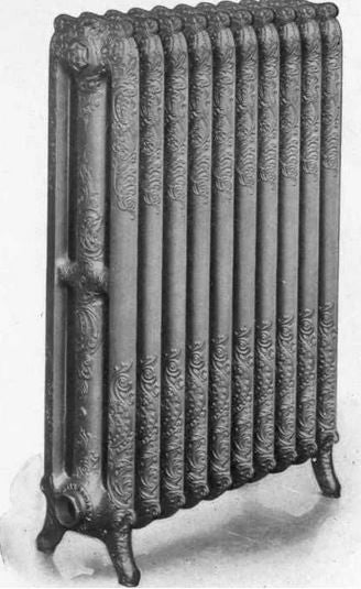 rare late 19th century ornamental patinated cast iron american radiator company figural corporate gift and/or presentation wall plaque with original bronze patina