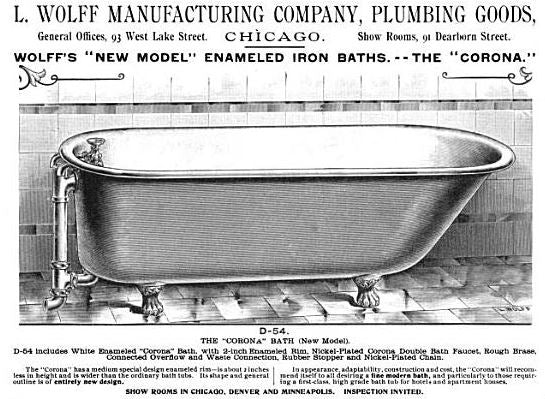 single refinished late 19th century antique american victorian era ornamental cast iron replacement bathroom tub clawfoot