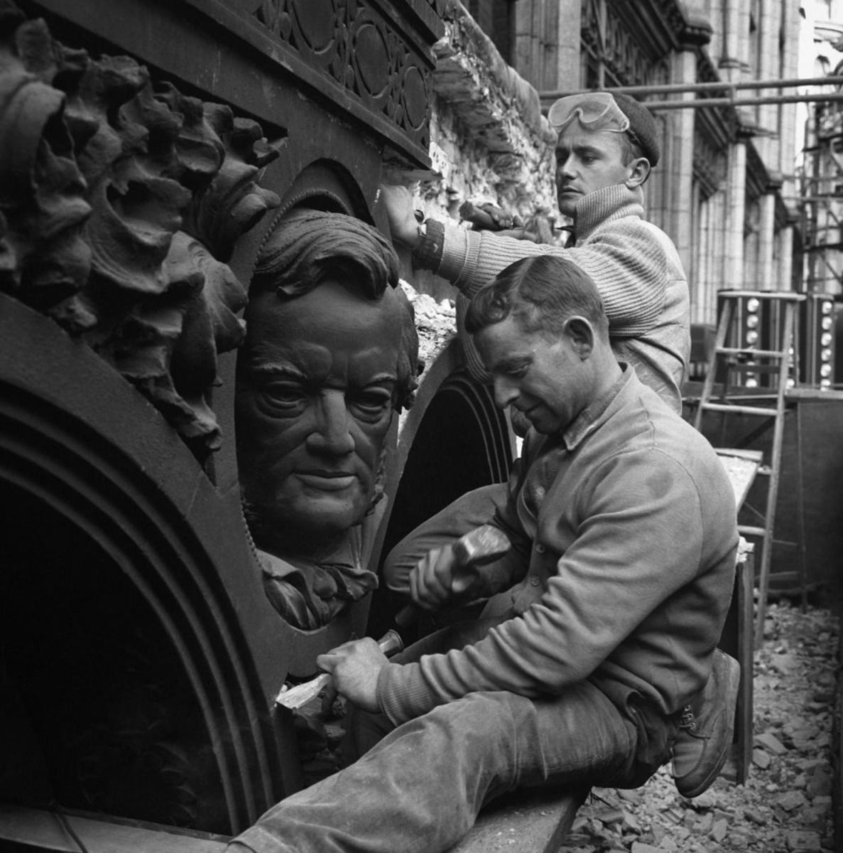 original historically important 1892 louis h. sullivan-designed schiller building or garrick theater terra cotta spandrel