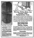 c. 1910-12 original antique american industrial blue-painted oversized a. finkl & sons foundry building sliding elevator safety oak wood slat or gate with original hardware