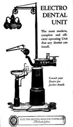 highly sought after early 1920's antique american medical interior dentist's office iron and brass illuminated examination "cluster" patient overhead light