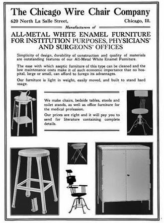 original american c. 1930's industrial factory machine shop four-legged brushed metal stationary stool with a darkly varnished solid wood seat