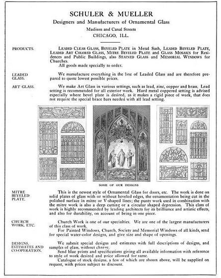 impressive early 20th century american prairie style "wrightesque" designed leaded art glass interior residential window with chevron motif