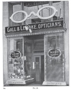very unusual one-of-a-kind early 20th century single-sided exterior storefront "come see" optometrist trade sign
