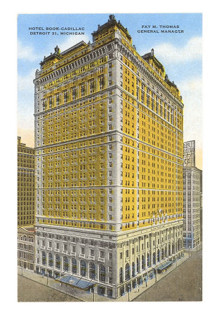 c. 1920's nicely patinated matching decorative cast bronze historic book cadillac hotel building guest room doorknob with matching backplate